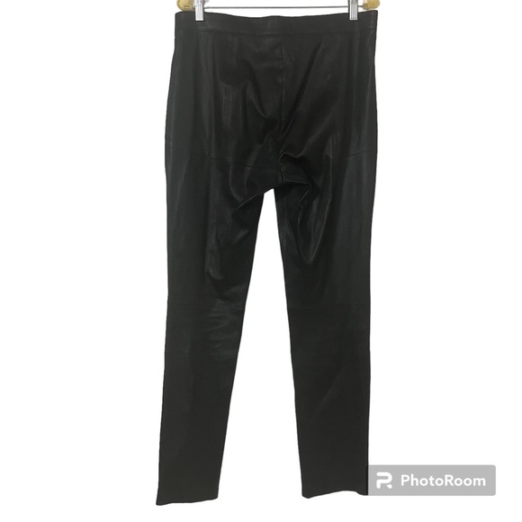 Tory Burch Genuine Leather Pants Black Size XL - Picture 2 of 8